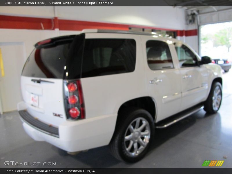 Summit White / Cocoa/Light Cashmere 2008 GMC Yukon Denali