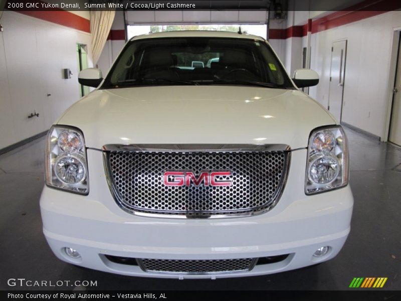 Summit White / Cocoa/Light Cashmere 2008 GMC Yukon Denali