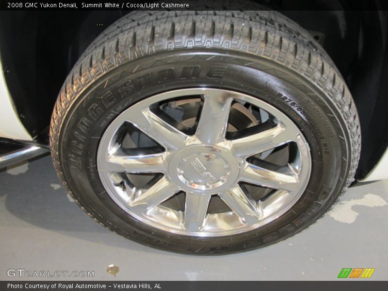 Summit White / Cocoa/Light Cashmere 2008 GMC Yukon Denali