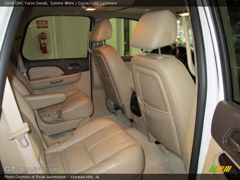 Summit White / Cocoa/Light Cashmere 2008 GMC Yukon Denali