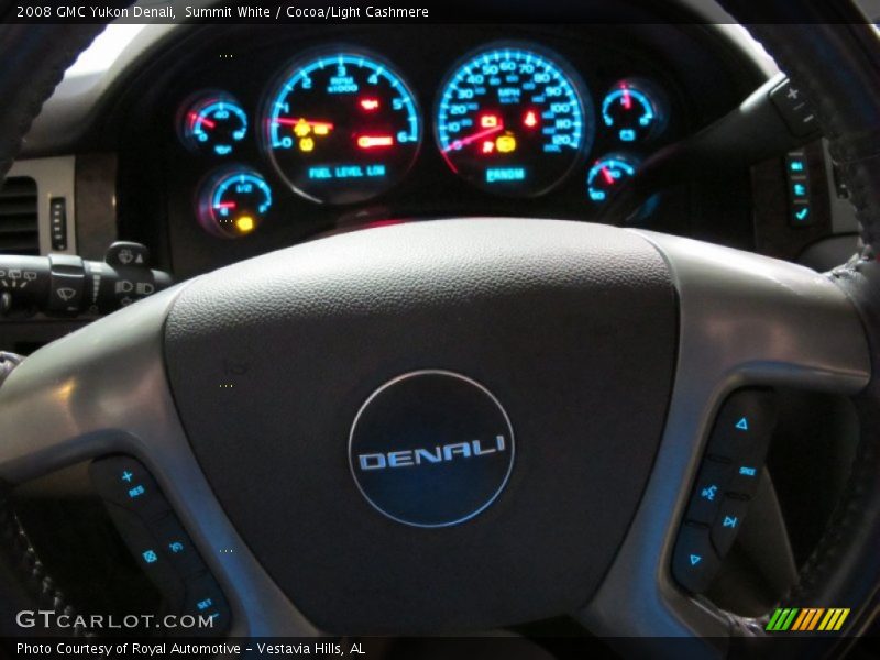Summit White / Cocoa/Light Cashmere 2008 GMC Yukon Denali