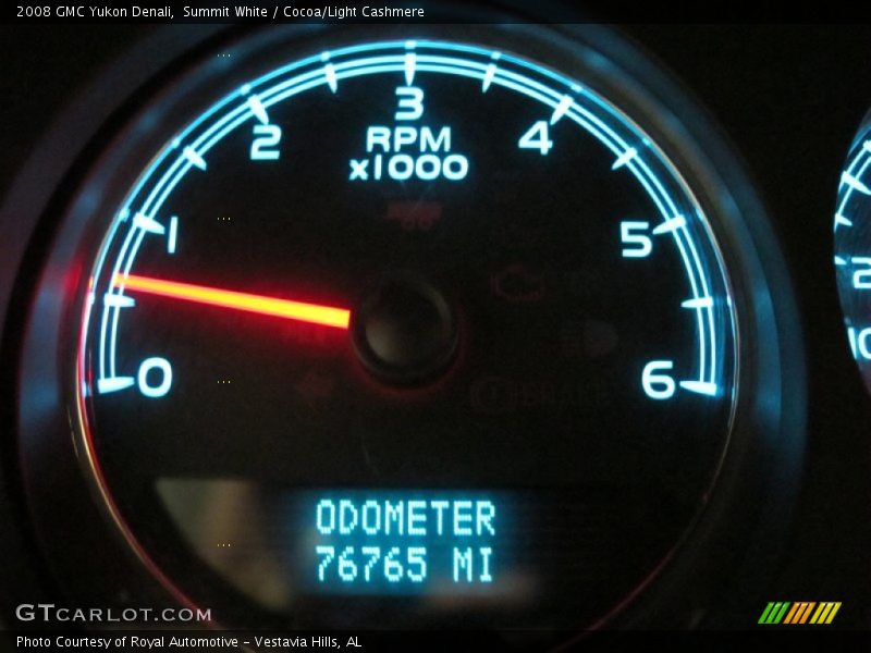 Summit White / Cocoa/Light Cashmere 2008 GMC Yukon Denali