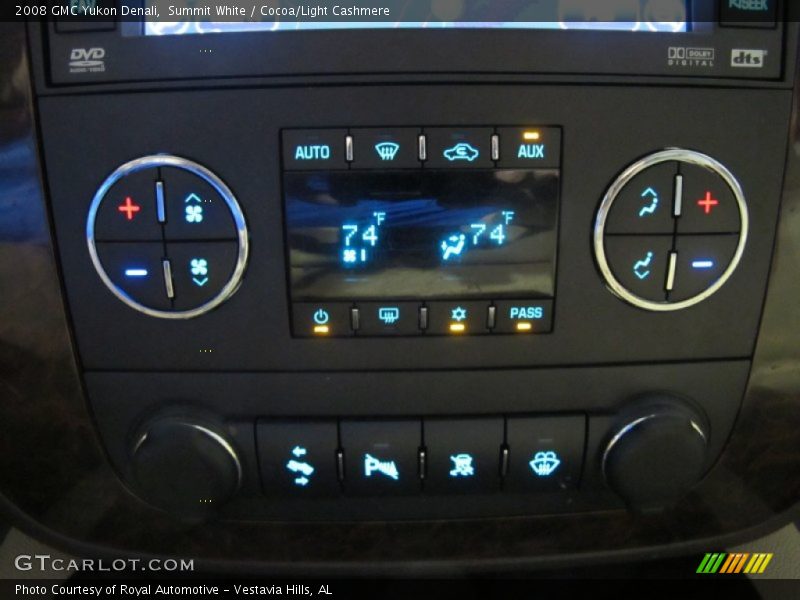 Summit White / Cocoa/Light Cashmere 2008 GMC Yukon Denali