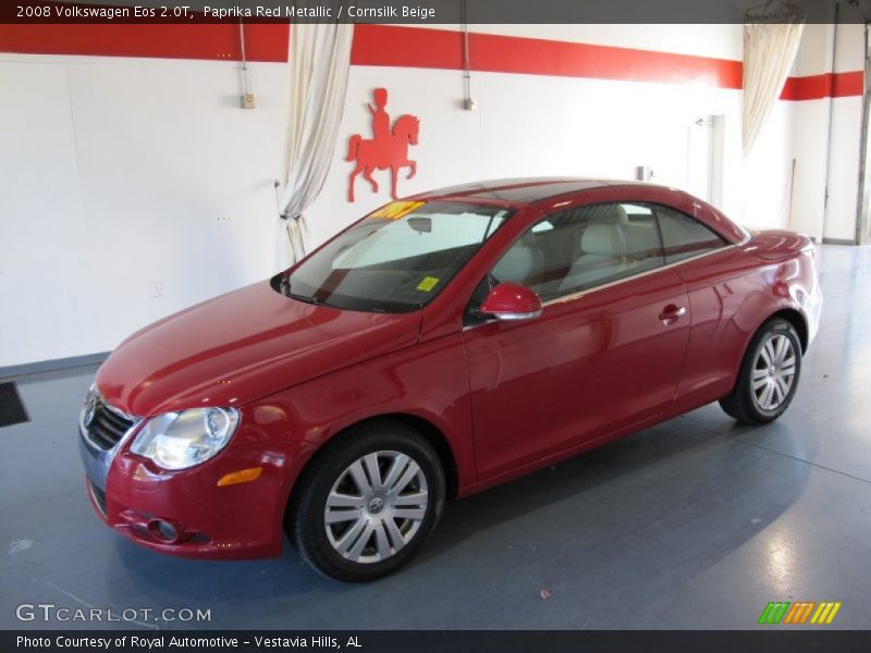 Paprika Red Metallic / Cornsilk Beige 2008 Volkswagen Eos 2.0T