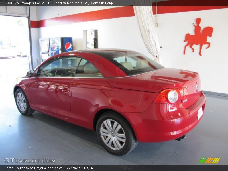 Paprika Red Metallic / Cornsilk Beige 2008 Volkswagen Eos 2.0T