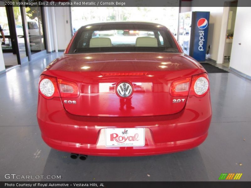 Paprika Red Metallic / Cornsilk Beige 2008 Volkswagen Eos 2.0T