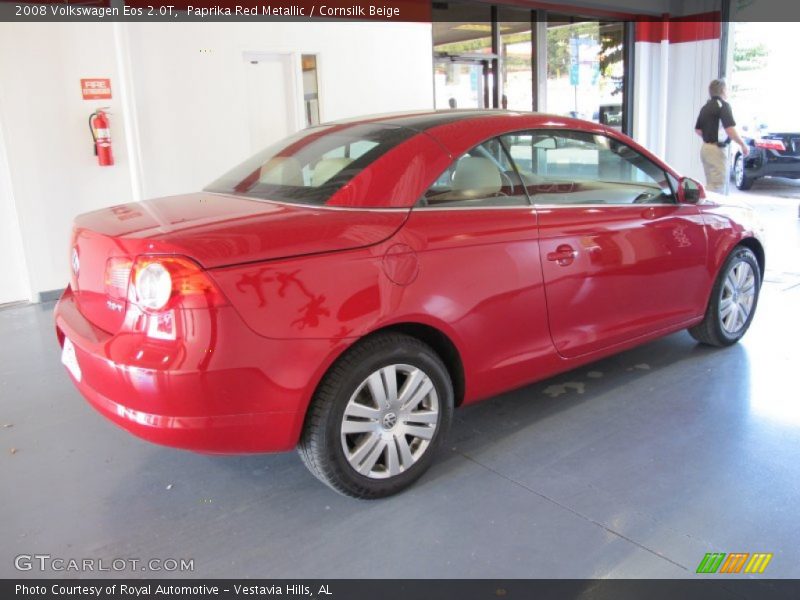 Paprika Red Metallic / Cornsilk Beige 2008 Volkswagen Eos 2.0T