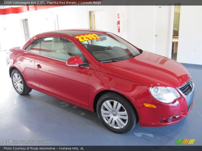 Paprika Red Metallic / Cornsilk Beige 2008 Volkswagen Eos 2.0T