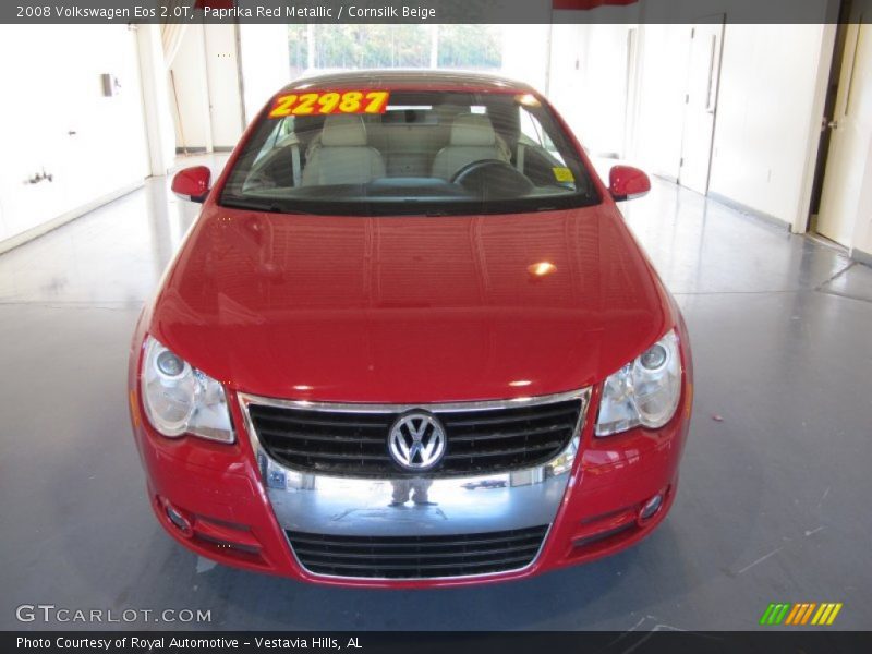 Paprika Red Metallic / Cornsilk Beige 2008 Volkswagen Eos 2.0T