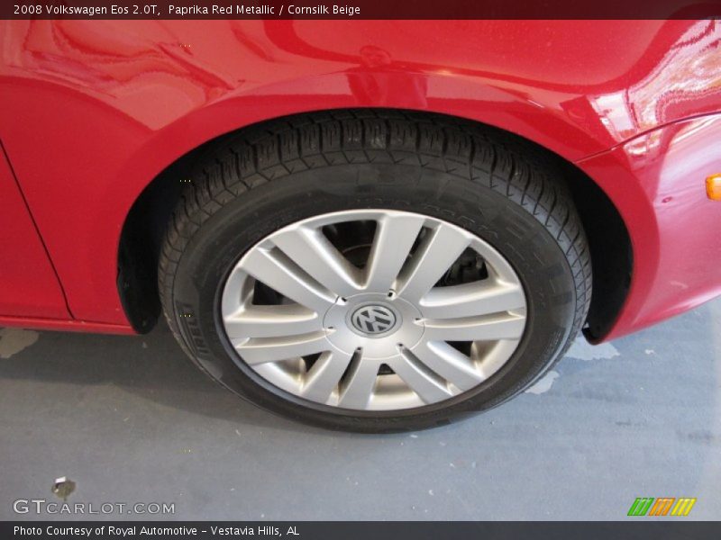 Paprika Red Metallic / Cornsilk Beige 2008 Volkswagen Eos 2.0T