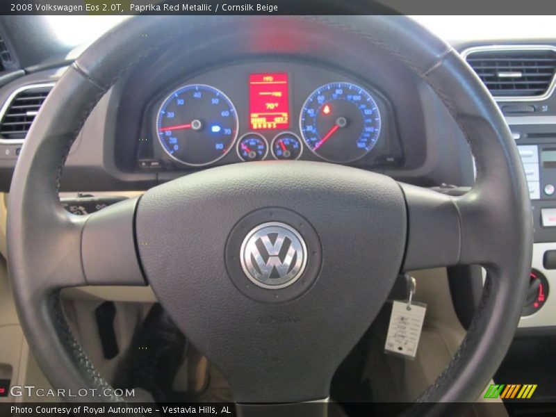Paprika Red Metallic / Cornsilk Beige 2008 Volkswagen Eos 2.0T