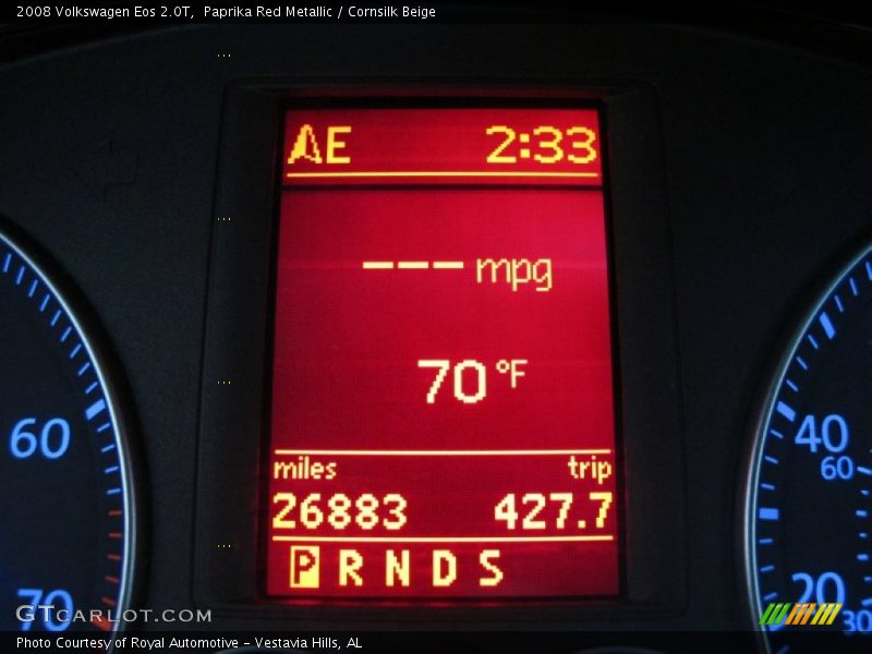Paprika Red Metallic / Cornsilk Beige 2008 Volkswagen Eos 2.0T
