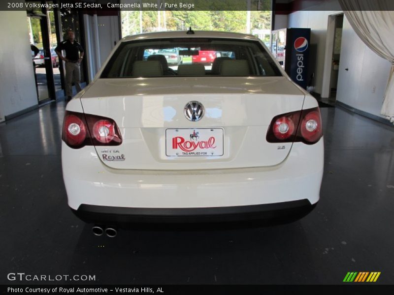 Campanella White / Pure Beige 2008 Volkswagen Jetta SE Sedan
