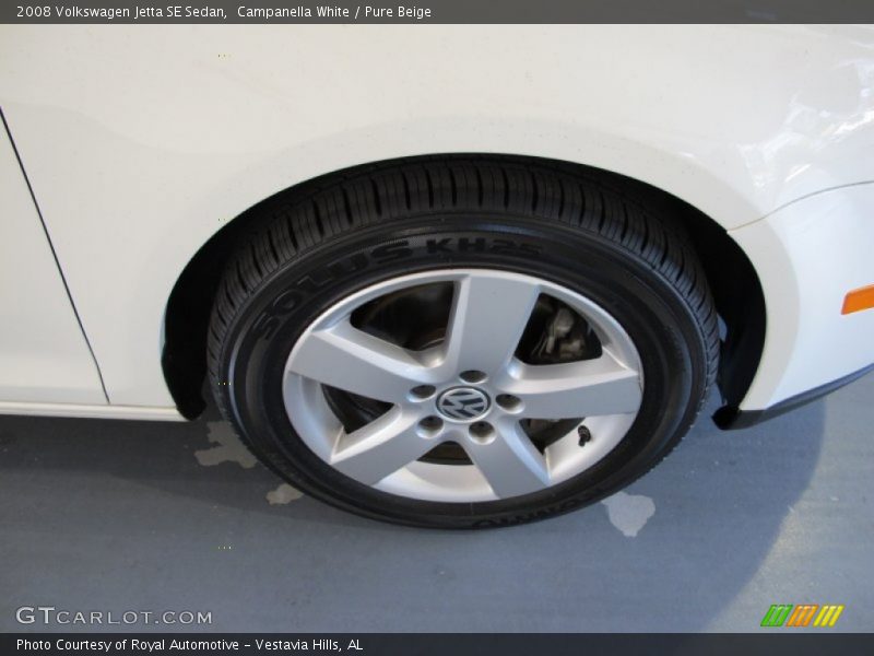 Campanella White / Pure Beige 2008 Volkswagen Jetta SE Sedan