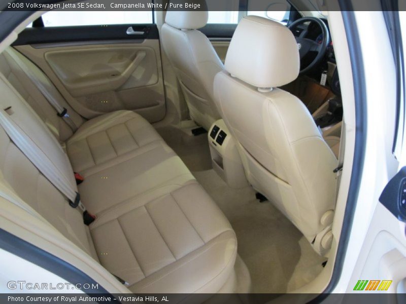 Campanella White / Pure Beige 2008 Volkswagen Jetta SE Sedan
