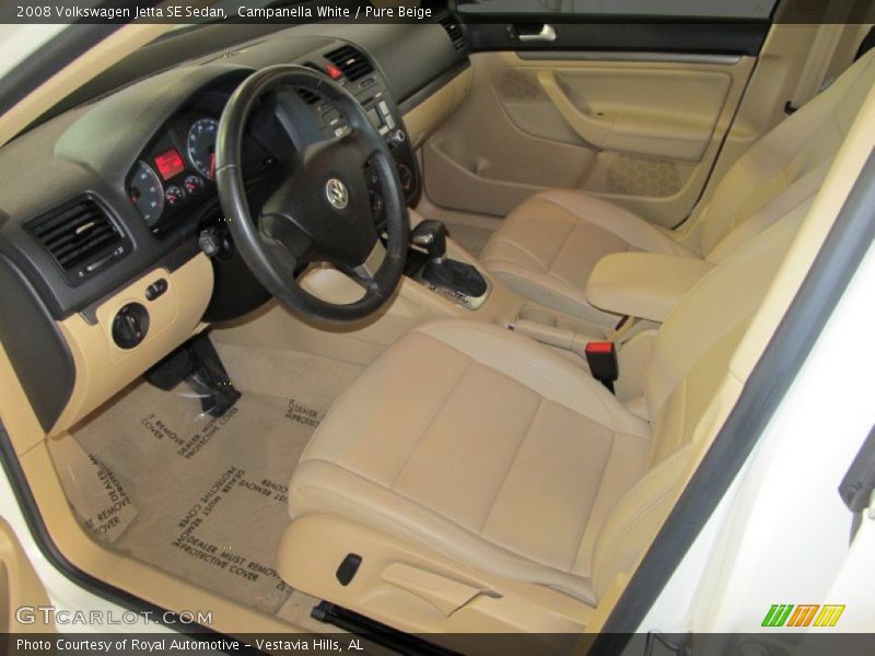 Campanella White / Pure Beige 2008 Volkswagen Jetta SE Sedan