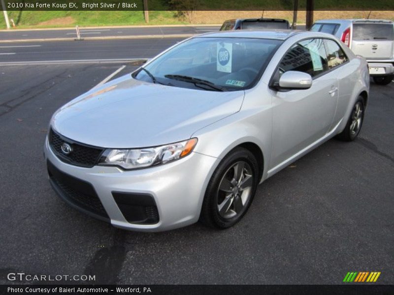 Bright Silver / Black 2010 Kia Forte Koup EX