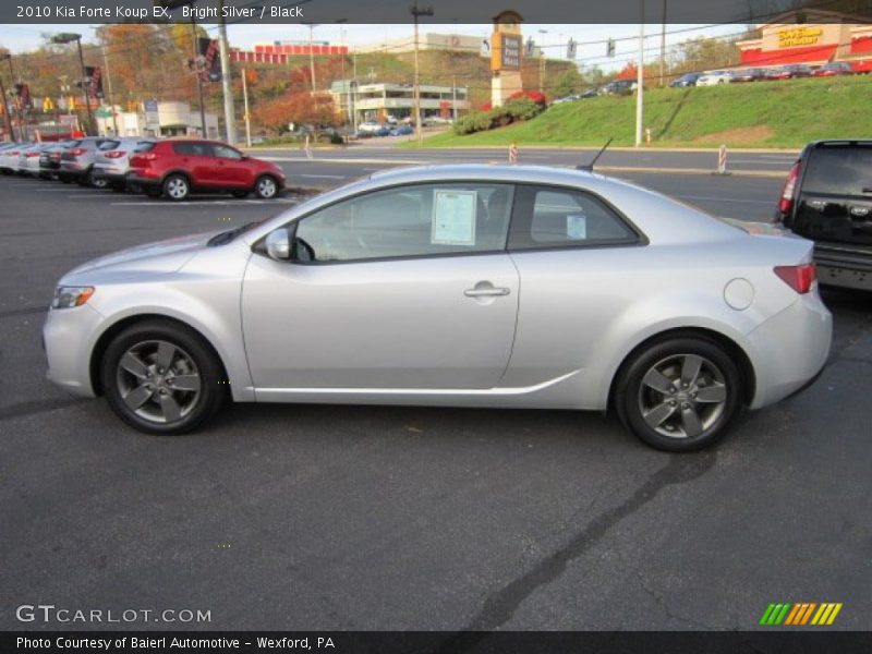 Bright Silver / Black 2010 Kia Forte Koup EX