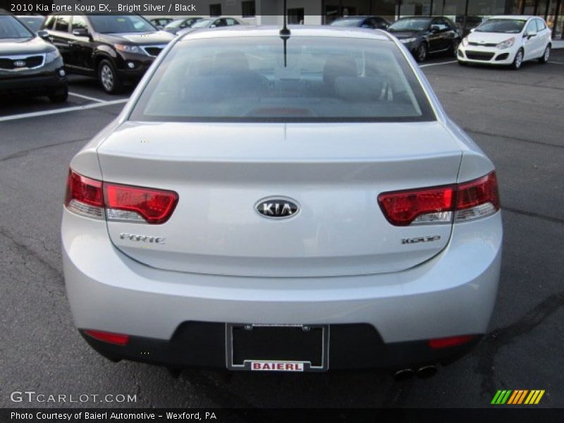 Bright Silver / Black 2010 Kia Forte Koup EX