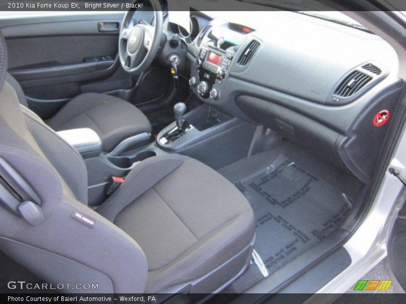 Bright Silver / Black 2010 Kia Forte Koup EX