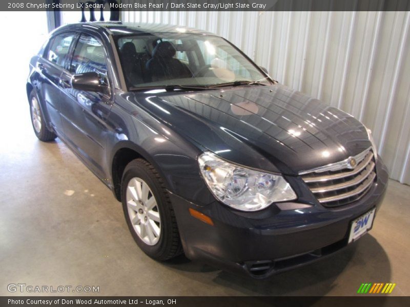 Modern Blue Pearl / Dark Slate Gray/Light Slate Gray 2008 Chrysler Sebring LX Sedan