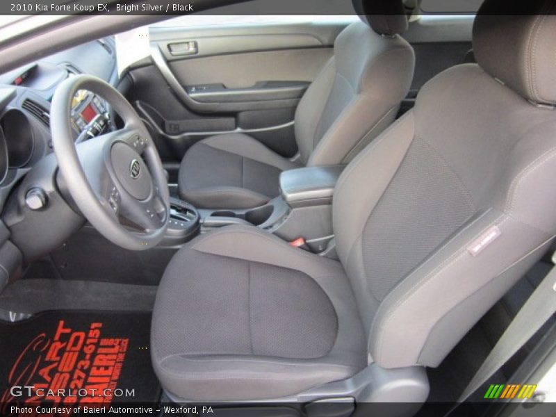 Bright Silver / Black 2010 Kia Forte Koup EX