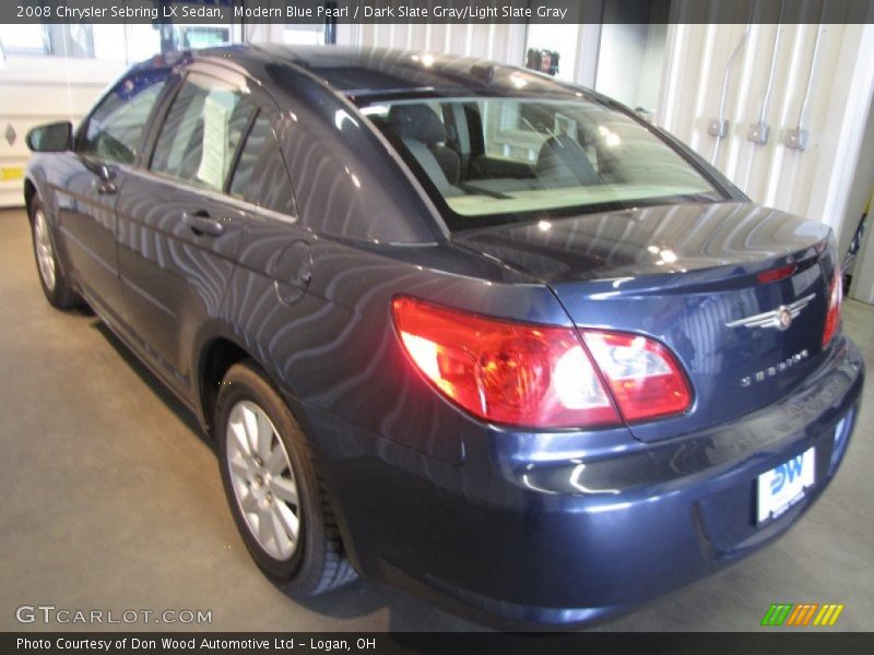 Modern Blue Pearl / Dark Slate Gray/Light Slate Gray 2008 Chrysler Sebring LX Sedan