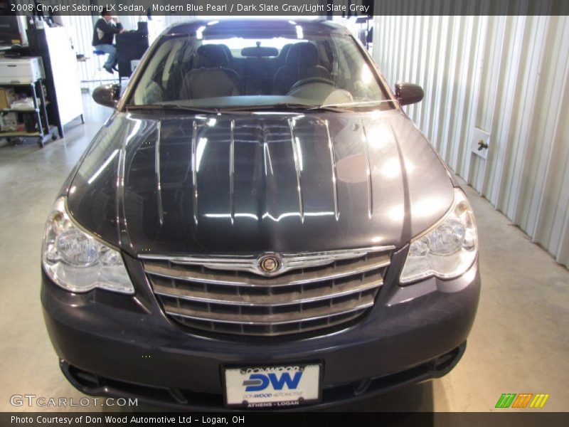 Modern Blue Pearl / Dark Slate Gray/Light Slate Gray 2008 Chrysler Sebring LX Sedan