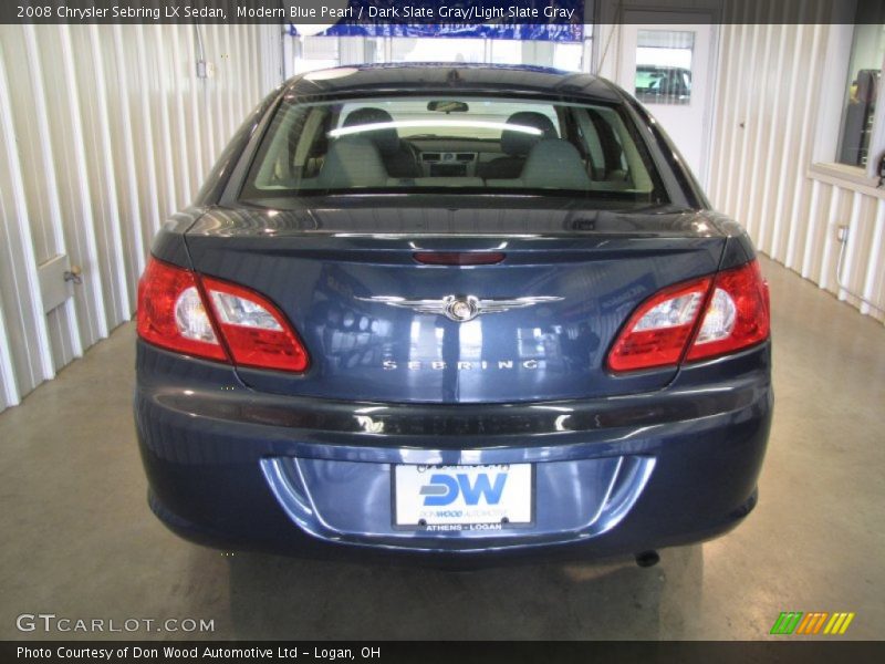 Modern Blue Pearl / Dark Slate Gray/Light Slate Gray 2008 Chrysler Sebring LX Sedan