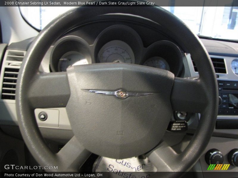 Modern Blue Pearl / Dark Slate Gray/Light Slate Gray 2008 Chrysler Sebring LX Sedan