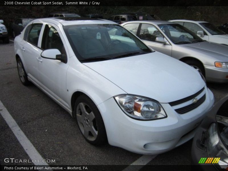 Summit White / Gray 2008 Chevrolet Cobalt Sport Sedan