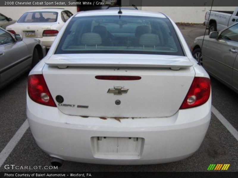 Summit White / Gray 2008 Chevrolet Cobalt Sport Sedan