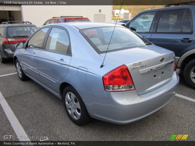 Ice Blue / Gray 2008 Kia Spectra EX Sedan