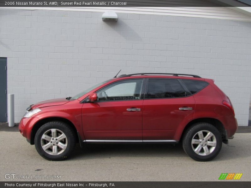 Sunset Red Pearl Metallic / Charcoal 2006 Nissan Murano SL AWD
