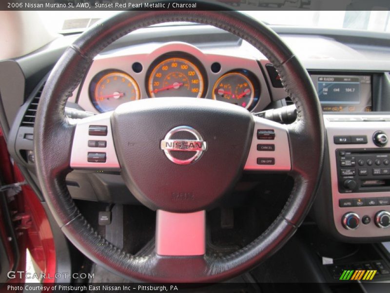 Sunset Red Pearl Metallic / Charcoal 2006 Nissan Murano SL AWD