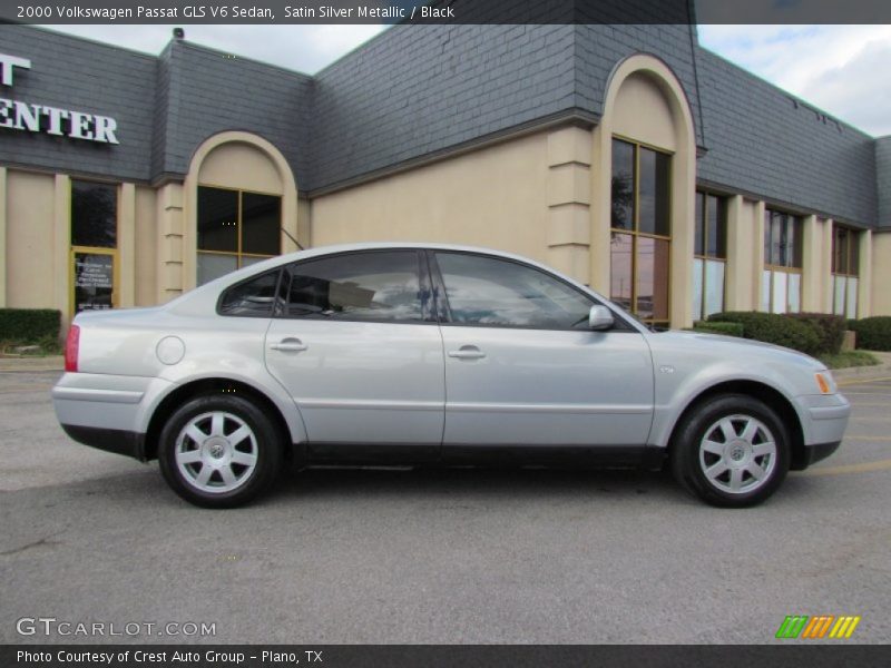 Satin Silver Metallic / Black 2000 Volkswagen Passat GLS V6 Sedan