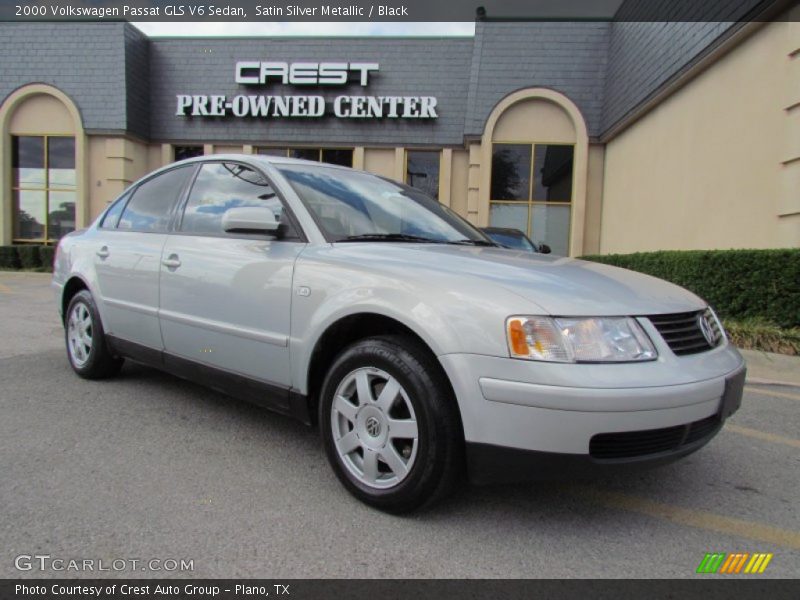 Satin Silver Metallic / Black 2000 Volkswagen Passat GLS V6 Sedan