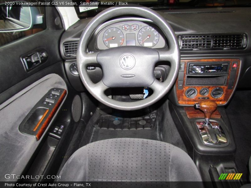 Satin Silver Metallic / Black 2000 Volkswagen Passat GLS V6 Sedan