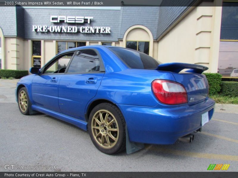 WR Blue Pearl / Black 2003 Subaru Impreza WRX Sedan