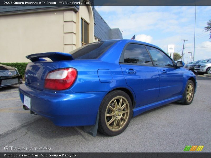 WR Blue Pearl / Black 2003 Subaru Impreza WRX Sedan