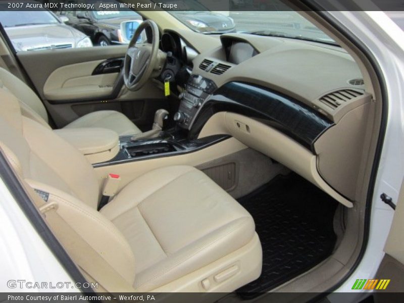 Aspen White Pearl / Taupe 2007 Acura MDX Technology