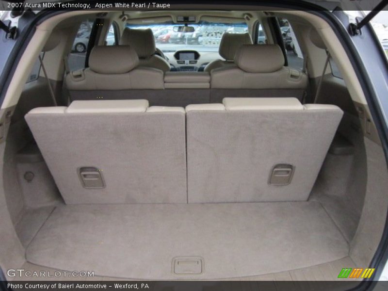 Aspen White Pearl / Taupe 2007 Acura MDX Technology