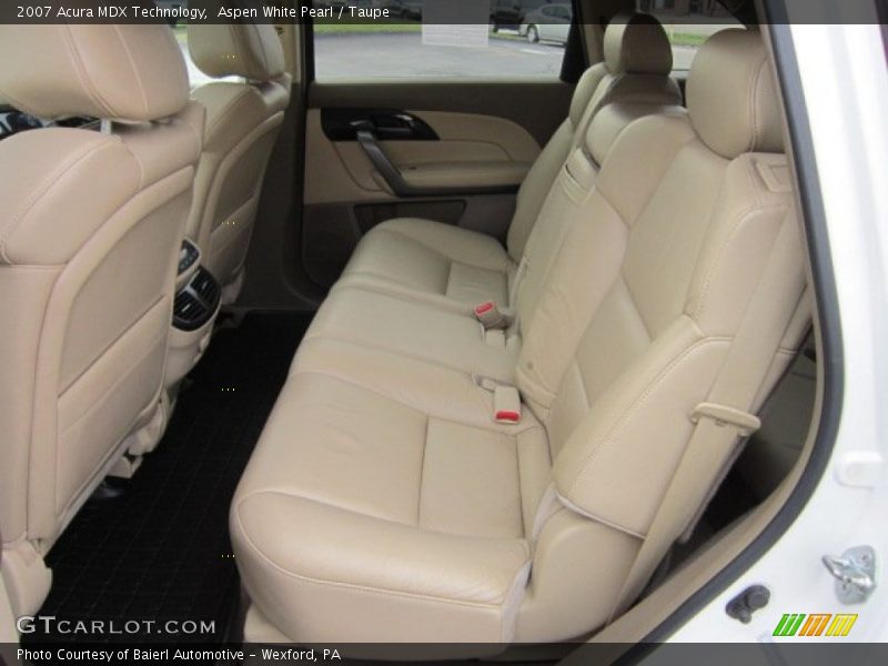 Aspen White Pearl / Taupe 2007 Acura MDX Technology