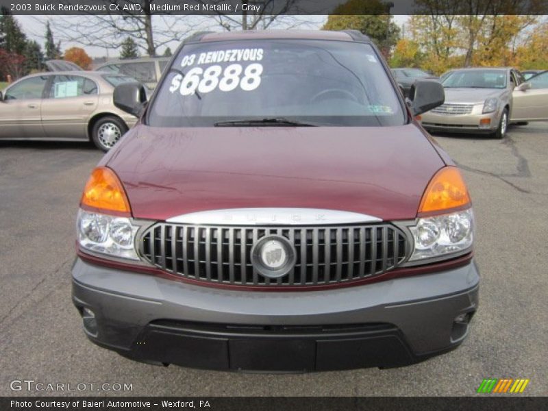 Medium Red Metallic / Gray 2003 Buick Rendezvous CX AWD