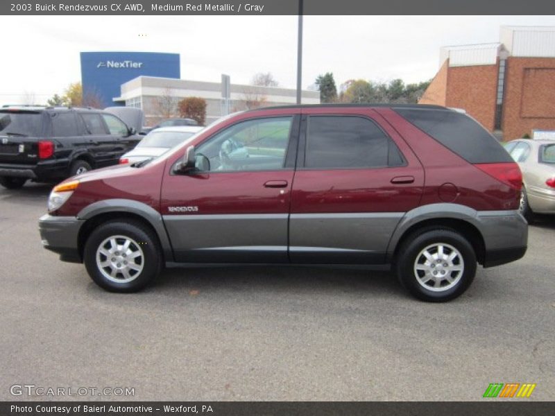 Medium Red Metallic / Gray 2003 Buick Rendezvous CX AWD