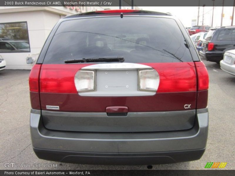 Medium Red Metallic / Gray 2003 Buick Rendezvous CX AWD