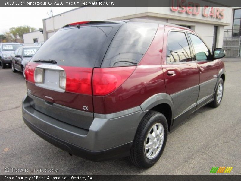 Medium Red Metallic / Gray 2003 Buick Rendezvous CX AWD
