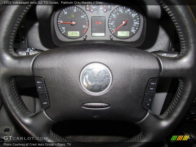 Platinum Grey Metallic / Grey 2003 Volkswagen Jetta GLS TDI Sedan