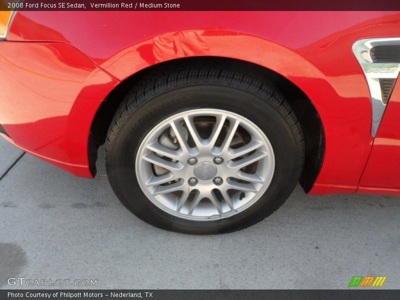 Vermillion Red / Medium Stone 2008 Ford Focus SE Sedan