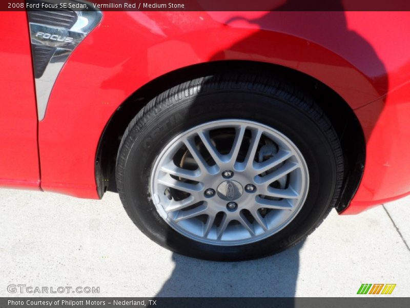 Vermillion Red / Medium Stone 2008 Ford Focus SE Sedan